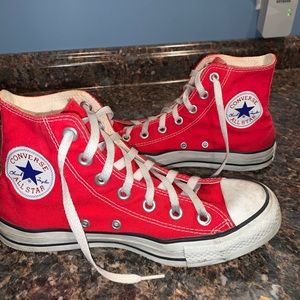 Red High Top Converse
